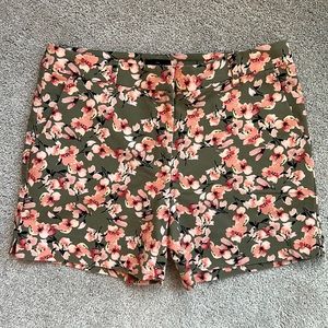 White House Black Market Floral Shorts